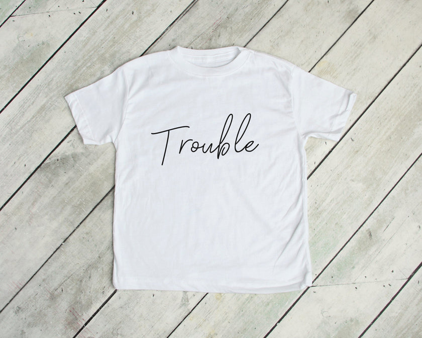 Trouble and Trouble Maker Matching Mommy and Me T-Shirts