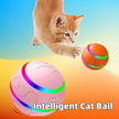 Smart Self-Rotating Cat Ball Toy – USB Rechargeable, LED Light, Remote Control Option | Yellow, Pink, Orange
