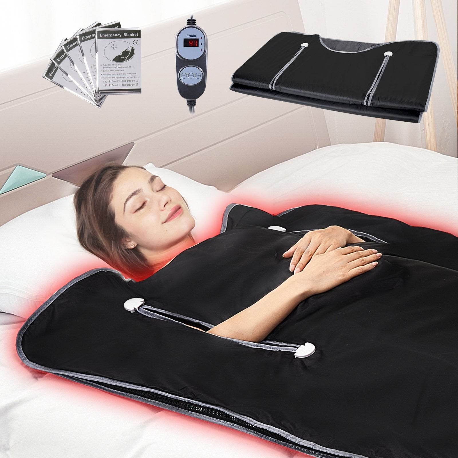 VEVOR Sauna Blanket For Detoxification, Portable Far Infrared Sauna For Home