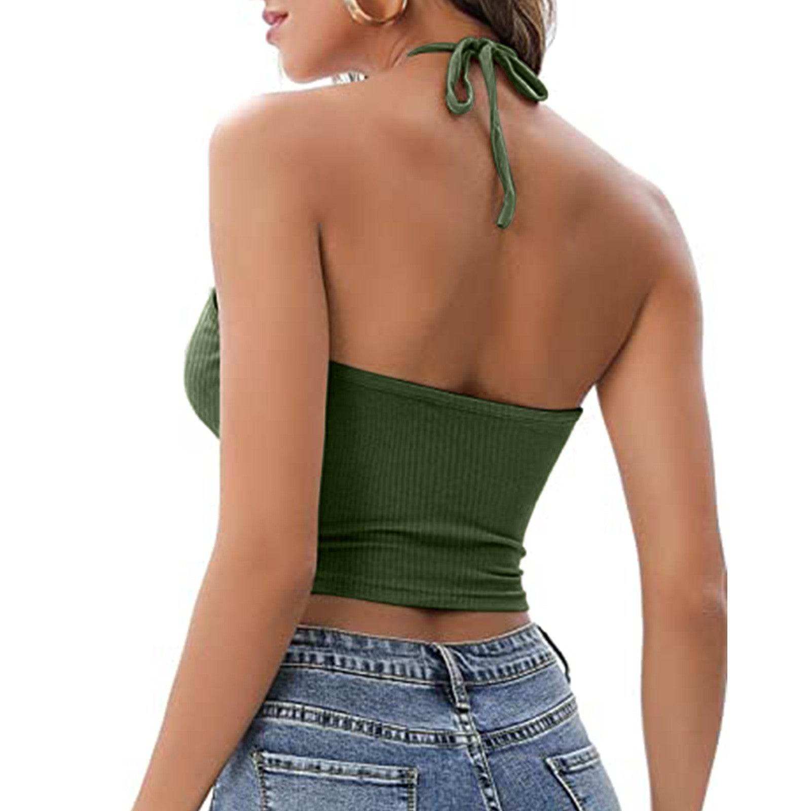 Summer Halter neck Tank top Vest women
