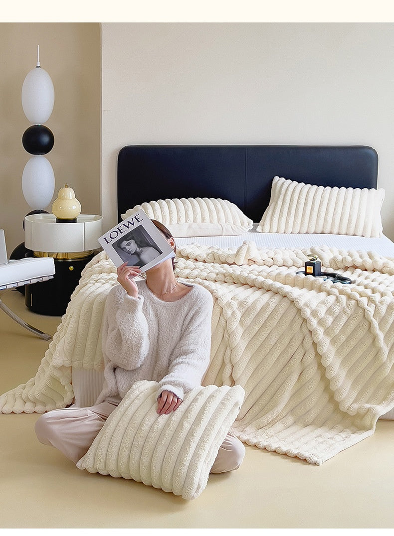 Heavyweight Flannel Fleece Blanket, 70×100–230×250 cm