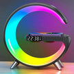 G shaped Wireless Phone Charging Night LED Lamp Bluetooth Speaker