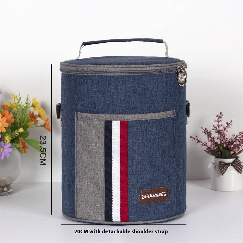 Thermal Insulated Denim Work Lunch Bag for Women