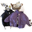 Children Fashion Personality Hoodie Padded Windproof  Winter Coat Jacket Kids