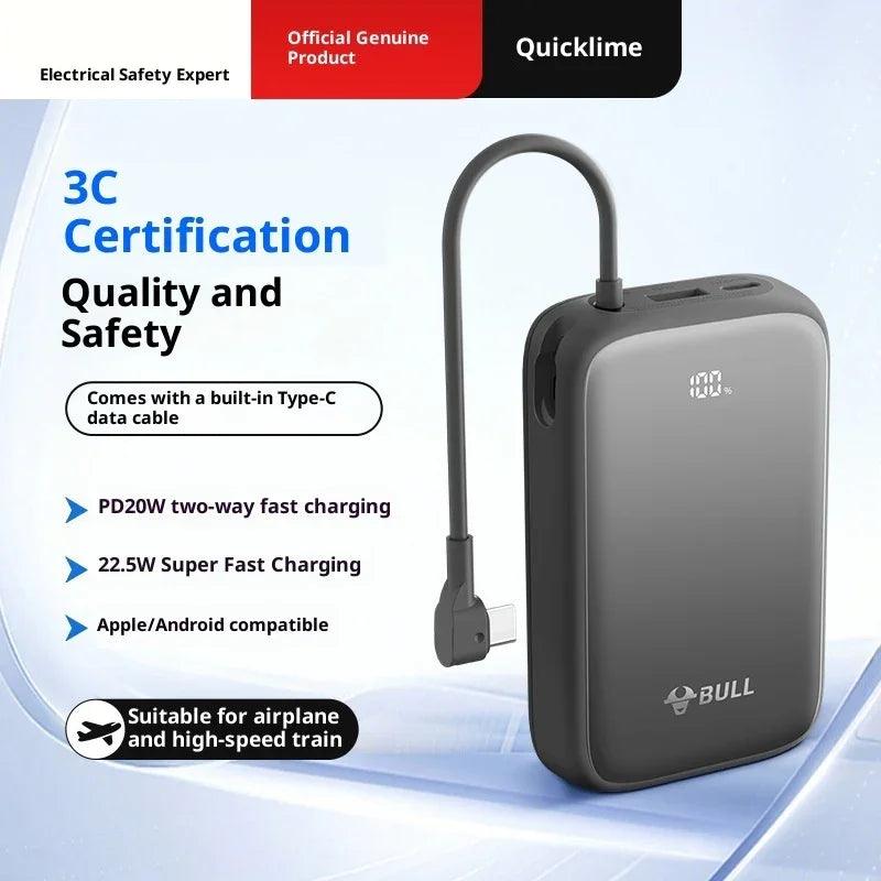 Power Bank 20000 MA Super Large Capacity Fast Charging With Cable