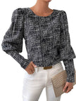 Fashionable Elegant Retro blouse top For Women