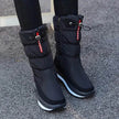Winter boots New Plus Velvet Thick Cotton Shoes Thermal Middle Tube Waterproof Non-slip Boots