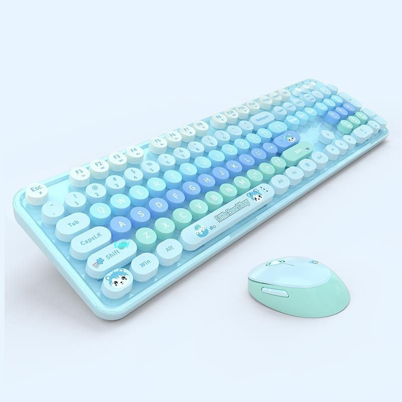 Wireless Keyboard and Mouse Set – Colorful Ergonomic Combo for Home and Office Canada