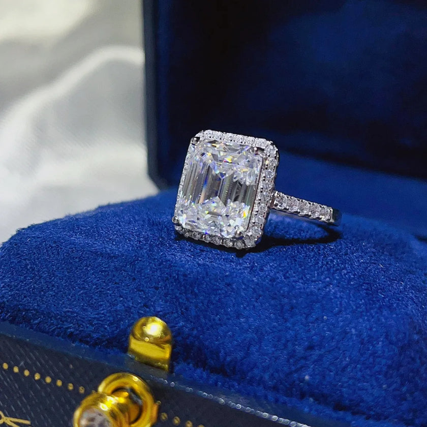 5 Carat Moissanite 925 Sterling Silver Ring