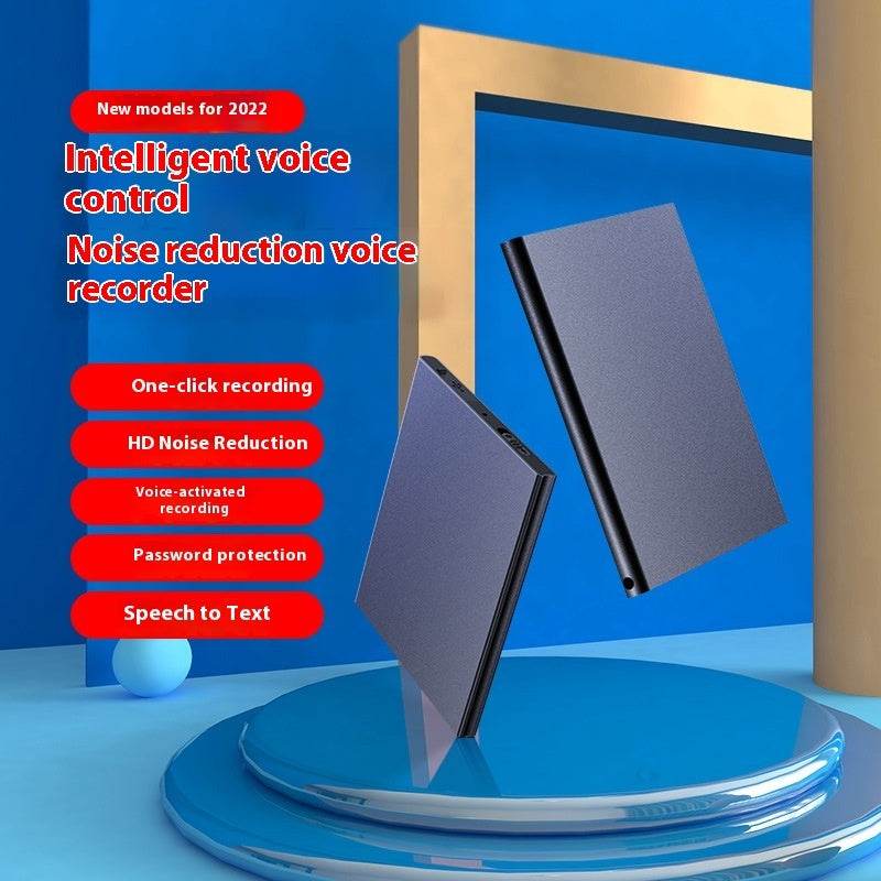 Smart Voice Recorder HD Noise Reduction Ultra-thin Portable Voice Activated Audio Recorder