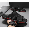Non-slip Deodorant Men's Sandals Genuine Leather Outdoor Flip Flops