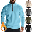 Solid Color Hoodies – Loose Fleece Pullover for Men in Winter