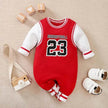 Baby One-piece Spring And Autumn Romper Baseball Uniform cloth