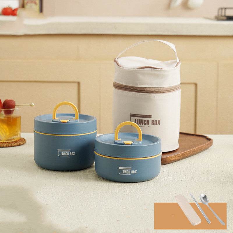 Portable Insulated Work Lunch Box and Canvas Lunch Bag