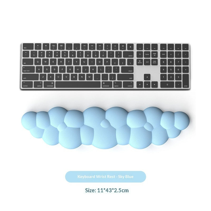 Cloud Wrist Rest Mouse Pad – Anti-Slip Ergonomic Support, 9 Colours