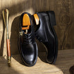 Men's Genuine Cowhide Leather Business Shoes – Breathable, Cross-Strap, Sizes 37–46