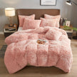 4PCs Plush Duvet Cover Set Luxury Ultra Soft Velvet Duvet