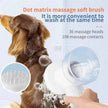 Electric Automatic Foaming Pet Bath Brush with Soap Dispenser
