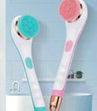 Electric Bath Brush Silicone Back Scrubber USB Rechargeable 2 Speeds Rotating Shower Brush Spa Waterproof Body Cleaning Brush