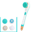 Electric Bath Brush Silicone Back Scrubber USB Rechargeable 2 Speeds Rotating Shower Brush Spa Waterproof Body Cleaning Brush