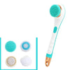 Electric Bath Brush Silicone Back Scrubber USB Rechargeable 2 Speeds Rotating Shower Brush Spa Waterproof Body Cleaning Brush