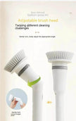 Electric Scrubber Cleaning Wall Long Hadle Elbow Telescopic Multifunction Cleaning Brush