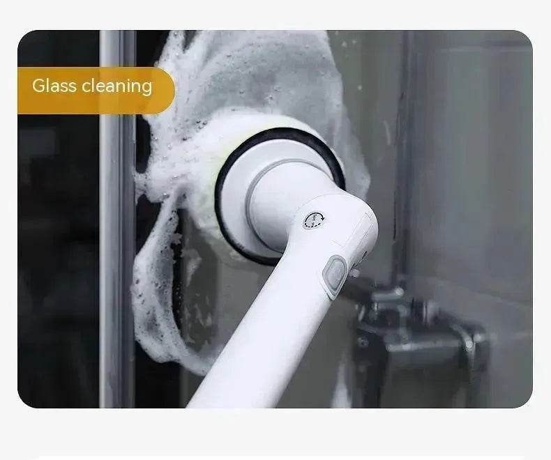 Electric Scrubber Cleaning Wall Long Hadle Elbow Telescopic Multifunction Cleaning Brush