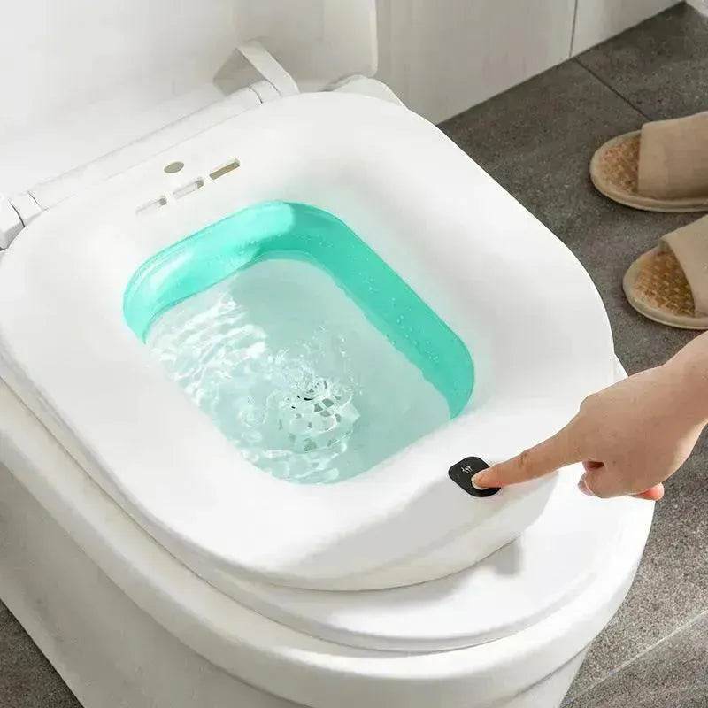 Electric Toilet Bidet Seat  Bubble Massage Hemorrhoid Care