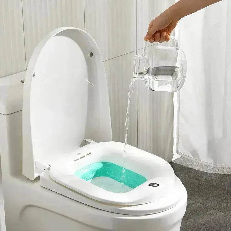 Electric Toilet Bidet Seat  Bubble Massage Hemorrhoid Care