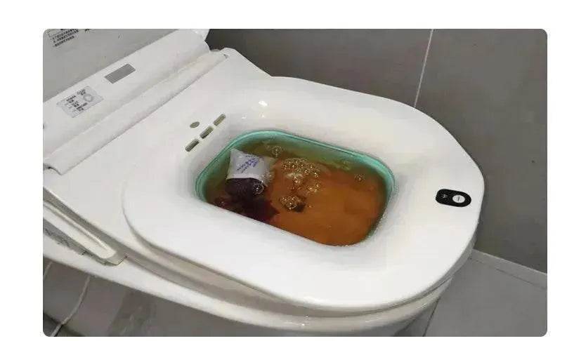 Electric Toilet Bidet Seat  Bubble Massage Hemorrhoid Care
