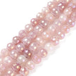 Strawberry Quartz Electroplated Faceted Gemstone Beads
