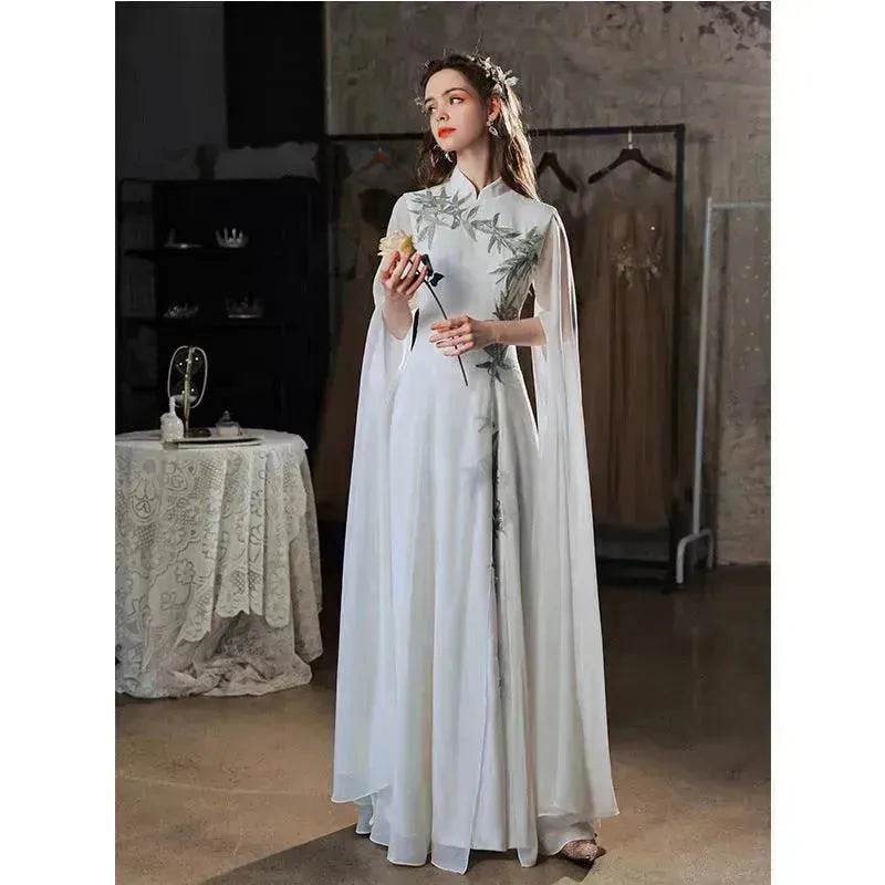 Elegant Luxurious Dinner Party Embroidered Dress for Classy Arab Dubai Turkey Women