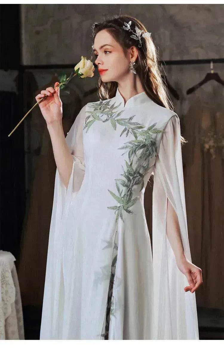 Elegant Luxurious Dinner Party Embroidered Dress for Classy Arab Dubai Turkey Women