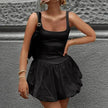 Elegant Sleeveless Fashion Stitching Vest Mini Dress
