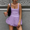 Elegant Sleeveless Fashion Stitching Vest Mini Dress