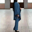 Elegant Two piece Dress Suit for Classy Arab Dubai Turkey Middle East Women Outfit set