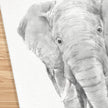 Elephant Family Portrait Print with Personalized Names
