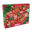 Elf Wrapping Paper 1000 Piece Puzzle