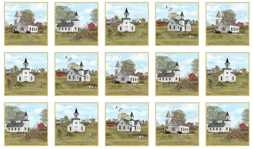 Amazing Grace Panel- Churches In Blocks
