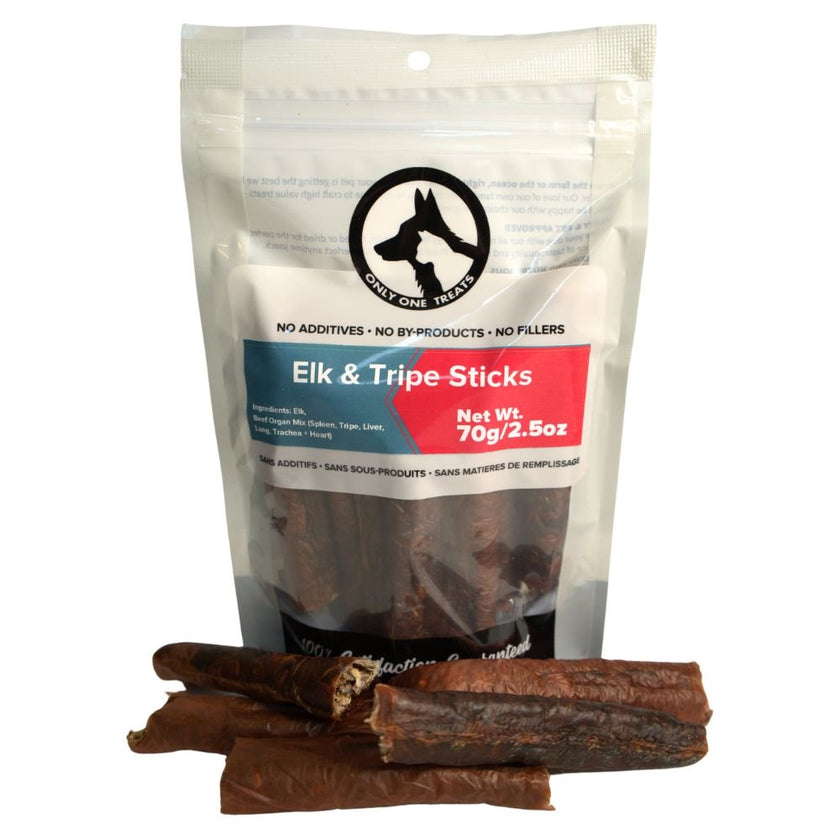 Elk & Beef Tripe Sticks 70g