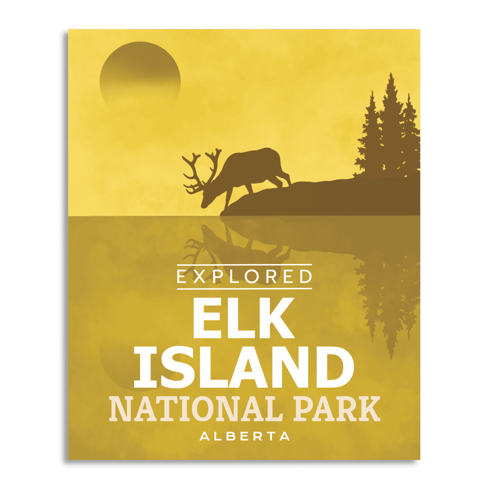 Elk Island National Park 'Explored' Poster, Canada Parks
