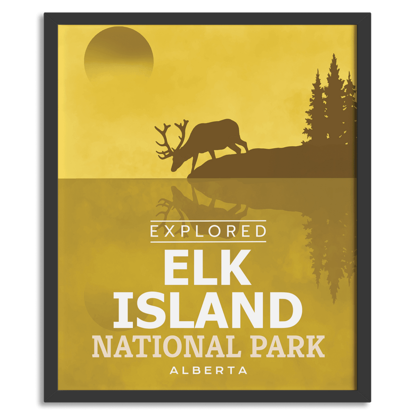 Elk Island National Park 'Explored' Poster, Canada Parks