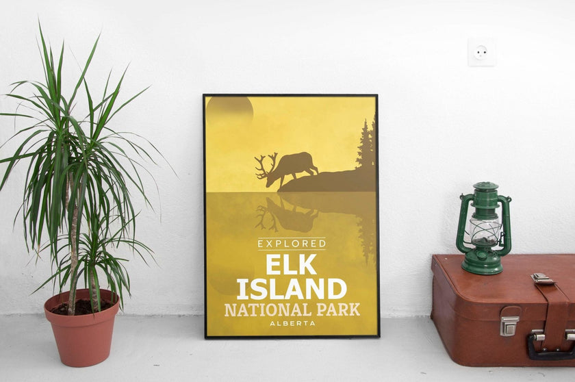 Elk Island National Park 'Explored' Poster, Canada Parks