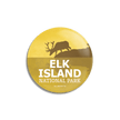 Elk Island National Park of Canada Pinback Button, Canada Parks