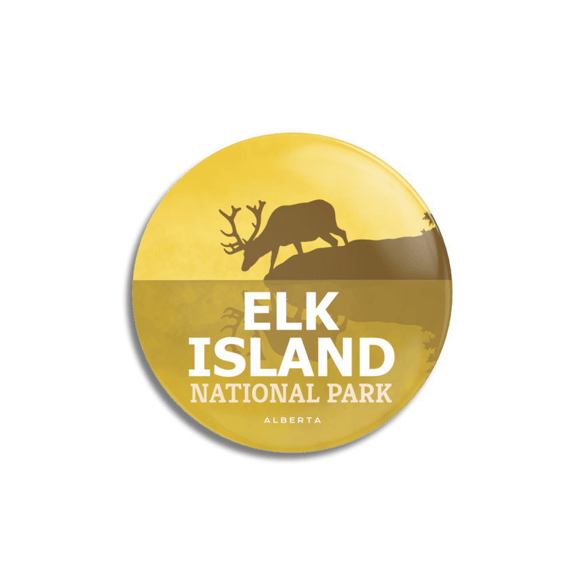 Elk Island National Park of Canada Pinback Button, Canada Parks