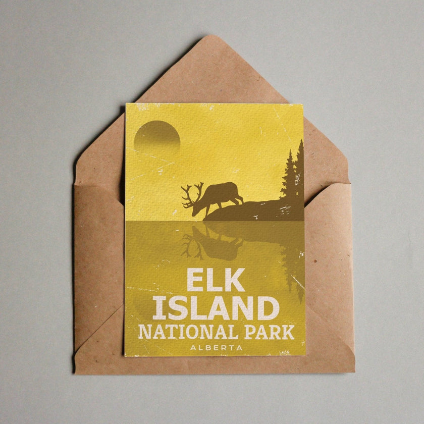Elk Island National Park of Canada Postcard, Canada Parks