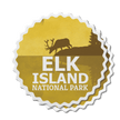 Elk Island National Park of Canada Waterproof Vinyl Sticker, Canada Parks