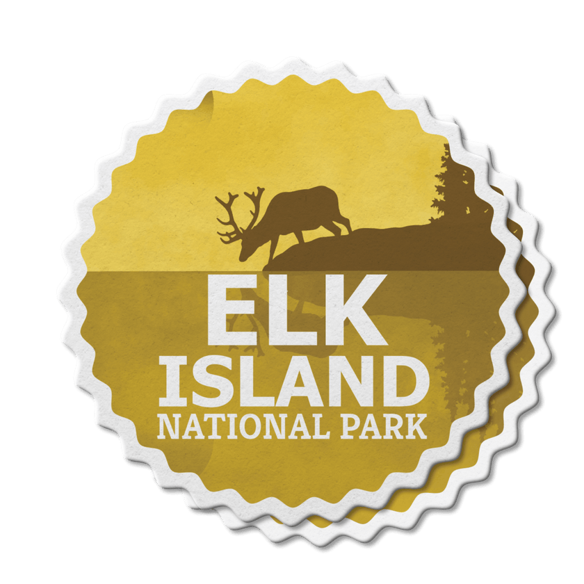 Elk Island National Park of Canada Waterproof Vinyl Sticker, Canada Parks