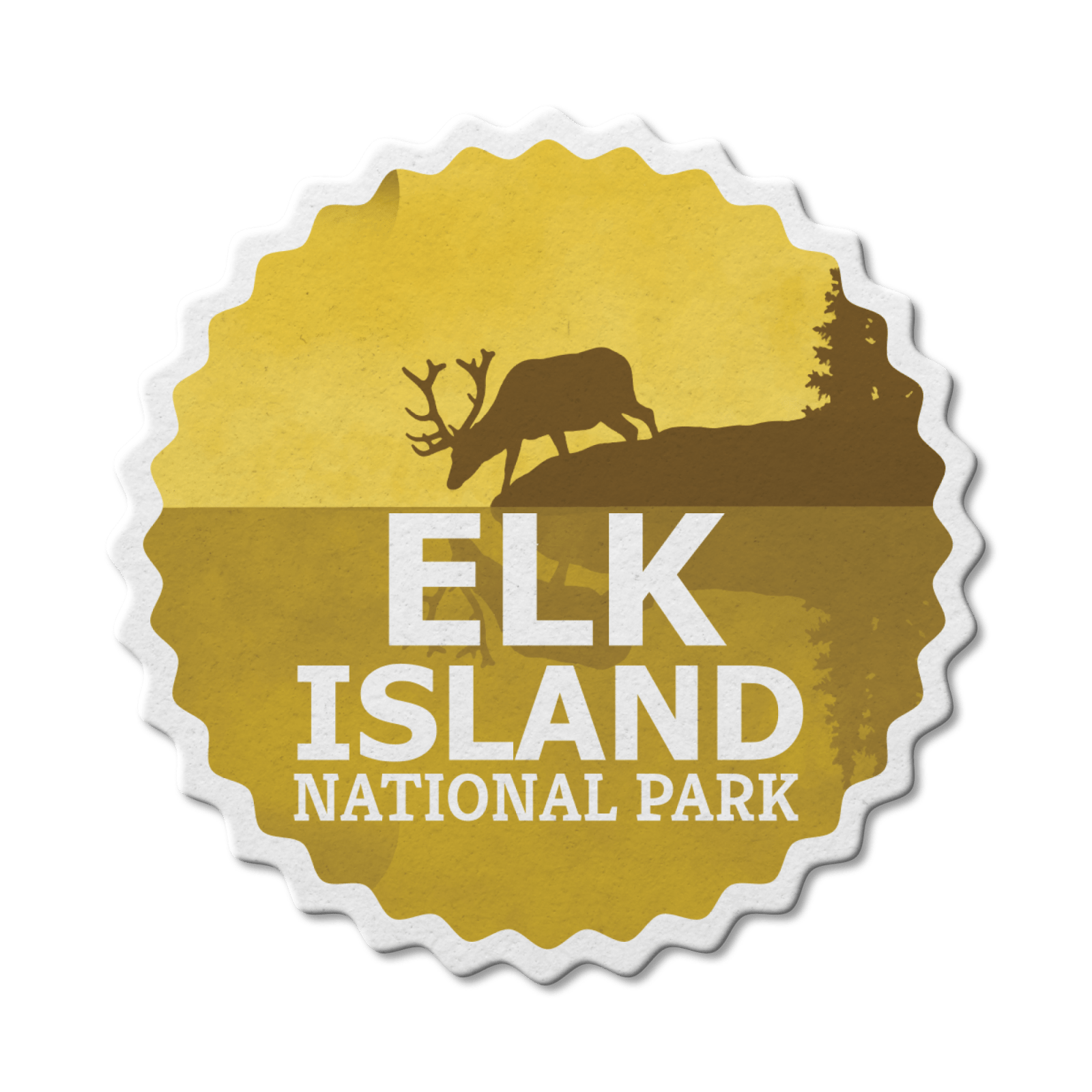 Elk Island National Park of Canada Waterproof Vinyl Sticker, Canada Parks
