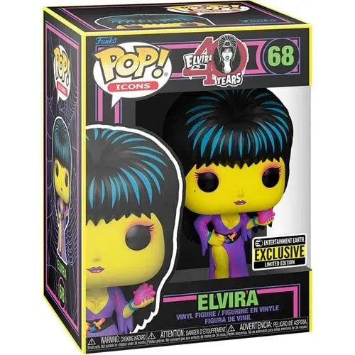 Elvira Black Light Funko Pop! Vinyl Figure - Entertainment Earth Exclusive